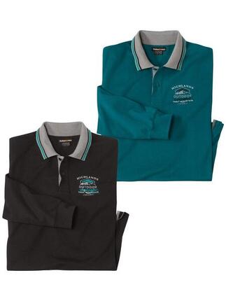 Lot de 2 Polos Manches Longues