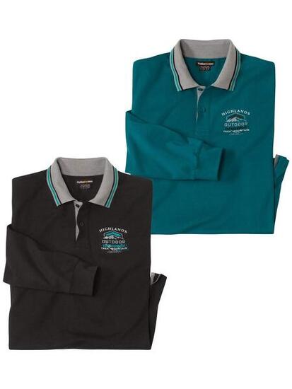 Lot de 2 Polos Manches Longues
