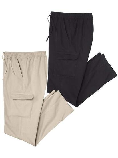 Lot de 2 Pantalons DÉTENTE CARGO