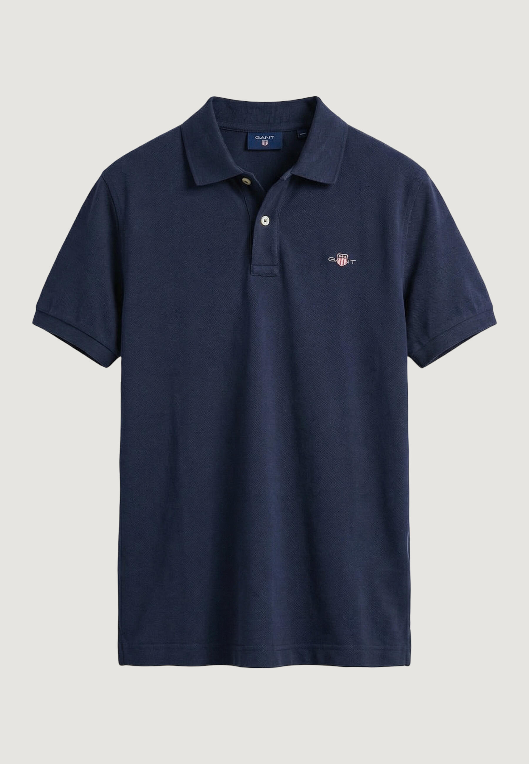 MEN'S Poloshirt kurzarm REG SHIELD SS PIQUE POLO BLAU 2/5