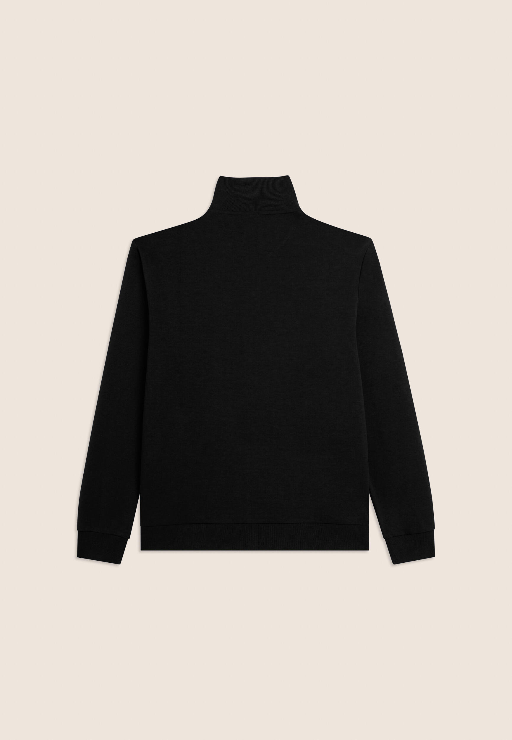 Felpa full zip con taschino e collo alto 2/3