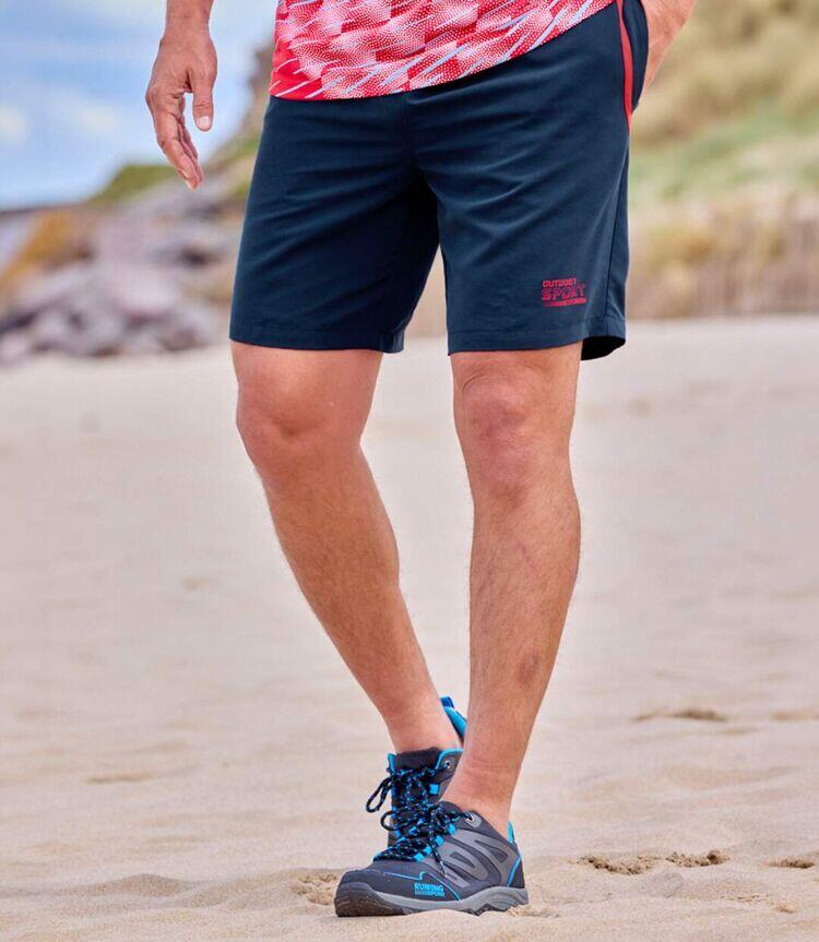 2er-Pack Microfaser-Shorts Sport 3/4