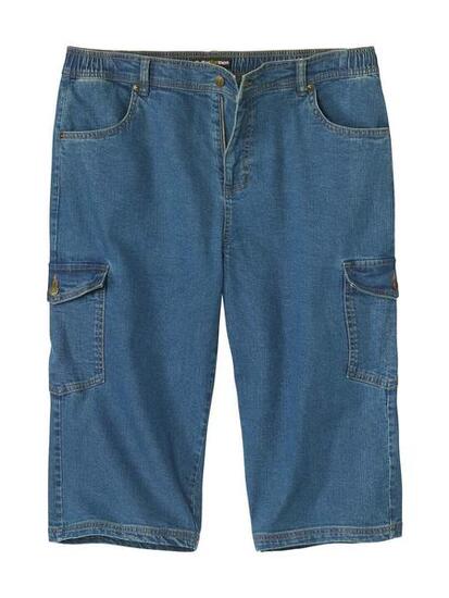 Pantacourt en Jean Stretch Cargo