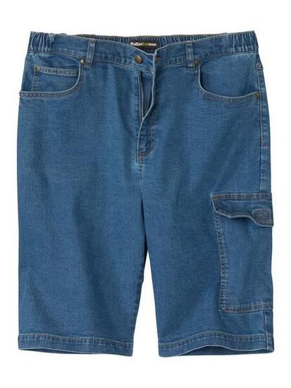 Bermuda Jean Cargo Stretch Confort