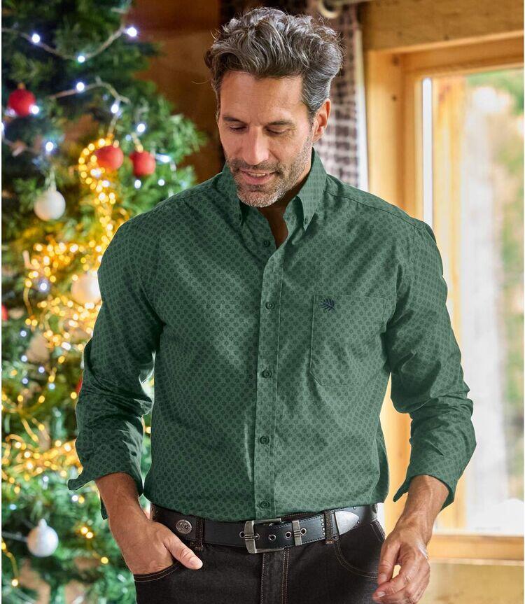 Chemise en Popeline à Micro-Motifs  5/6