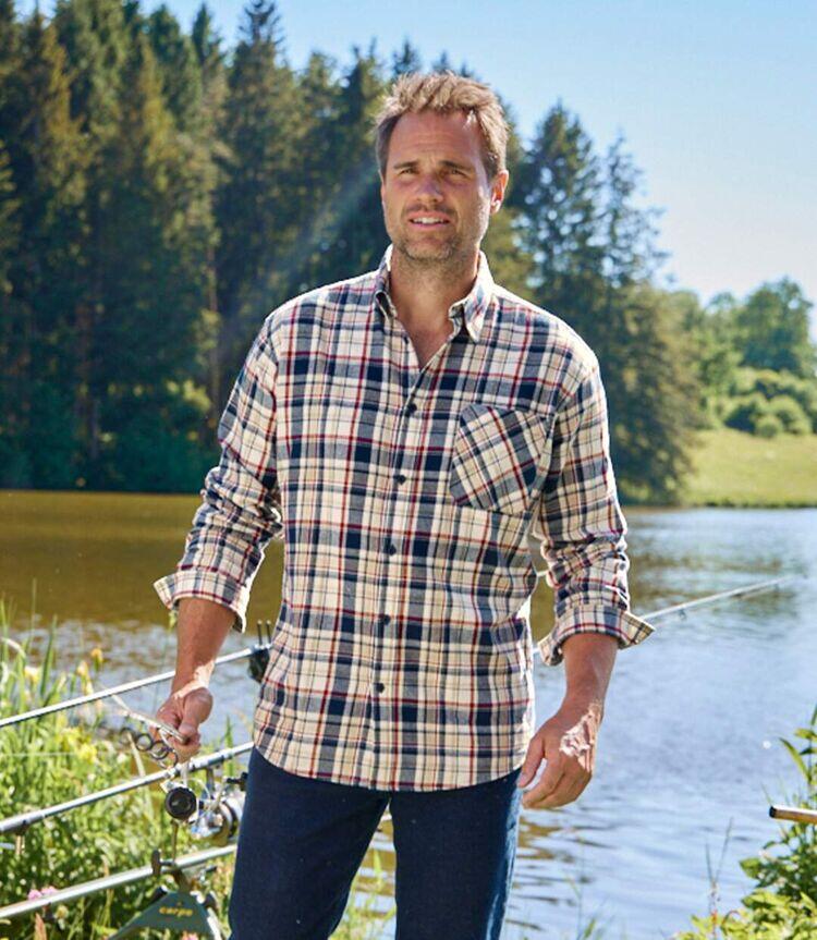 Klassisches kariertes Flanellhemd 4/5