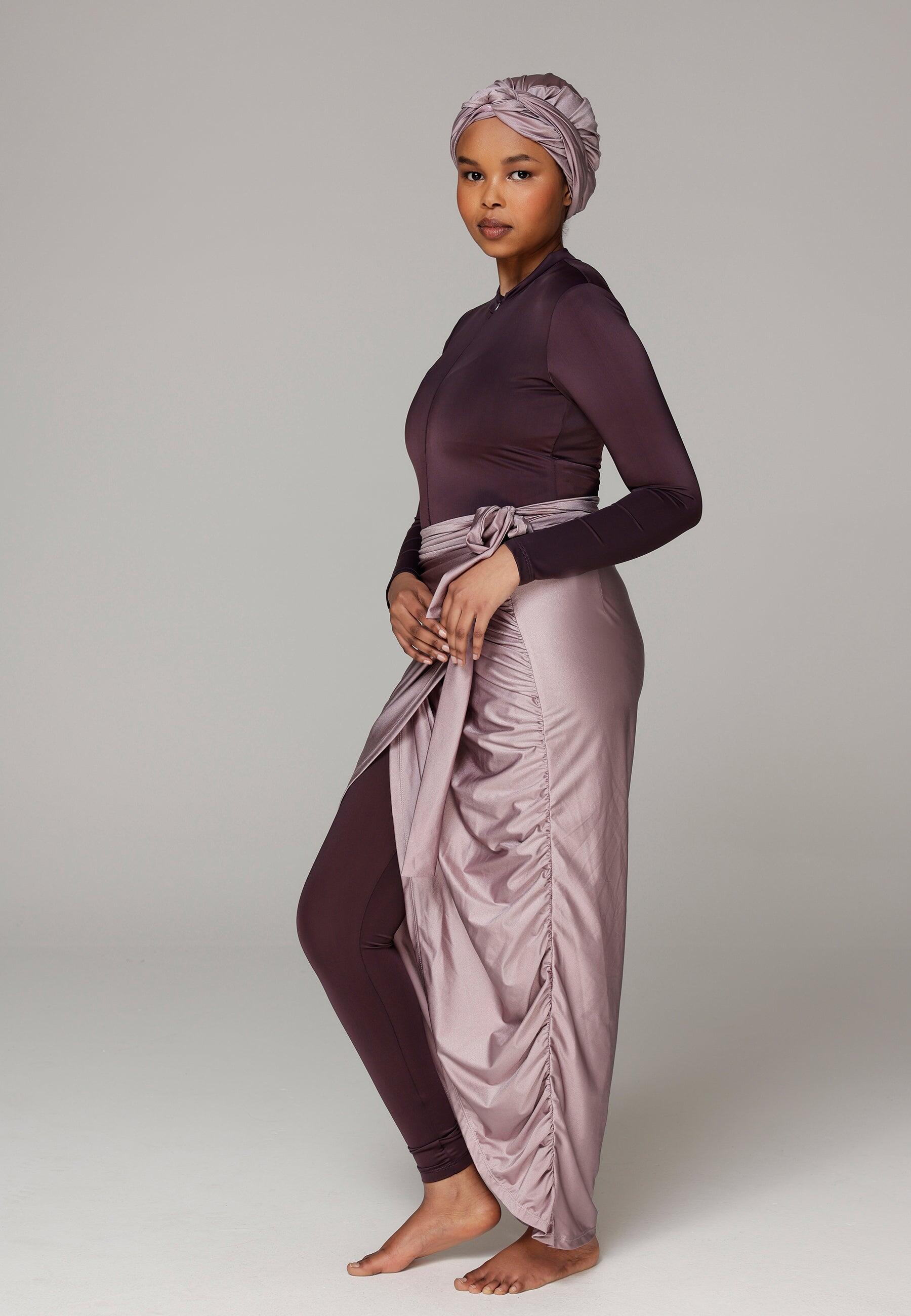 Dames Zwemkleding Zwembody met Legging en Rok 3/6