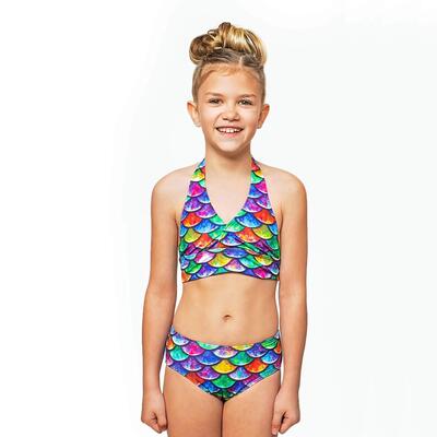Zeemeermin bikini voor kinderen aurora borealis l