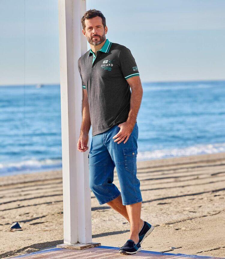 Bequeme 3/4 Cargo-Jeans 2/2