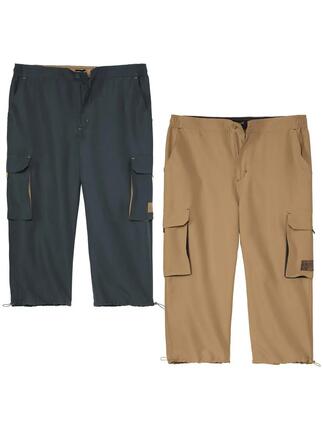 Le Lot de 2 Pantacourts Cargo Microfibre
