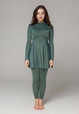 Dames zwemkleding zwempak met legging