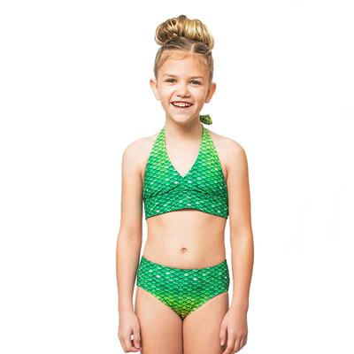 Zeemeermin bikini voor kinderen aurora borealis l