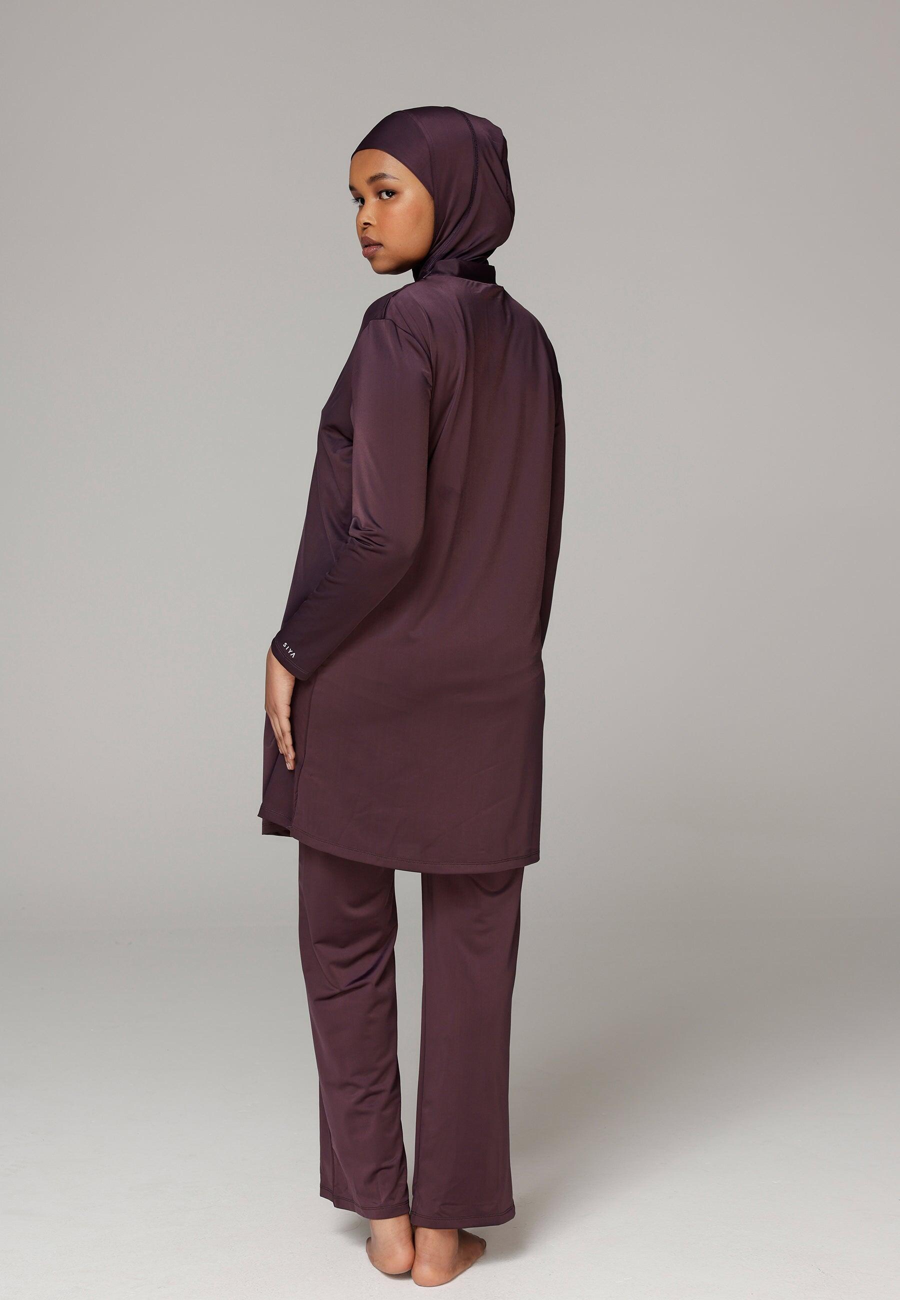 Dames Zwemkleding Ruimvallend Bedekt Zwempak met Broek 3/6