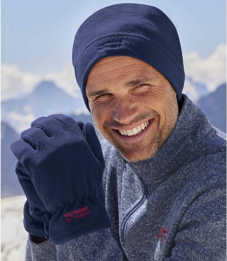 Mütze und Handschuhe aus Fleece 2/2