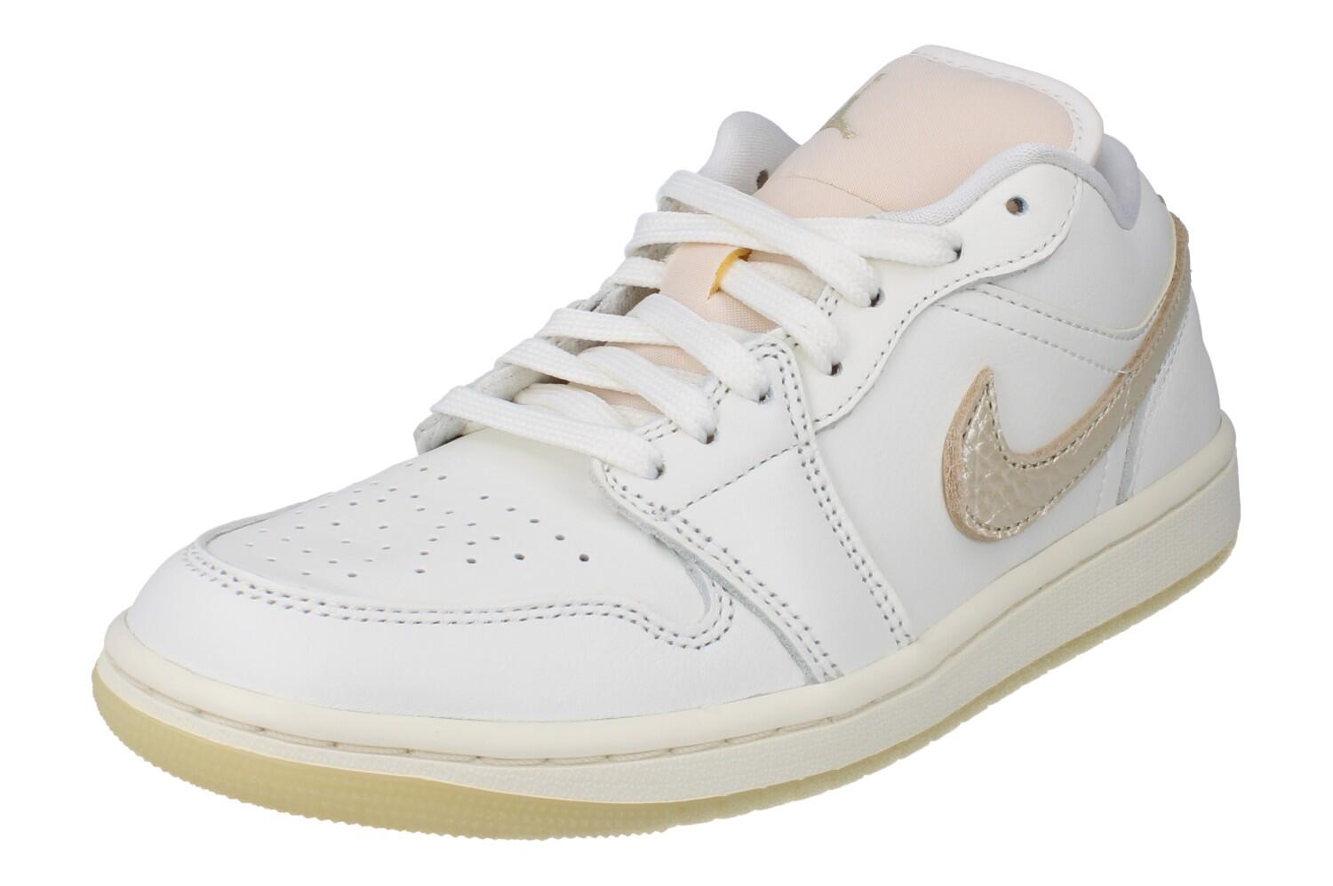 靴 NIKE Women's AIR JORDAN 1 LOW WHITE GOLD Nike Air Jordan 1 Low SE Womens Trainers | Decathlon