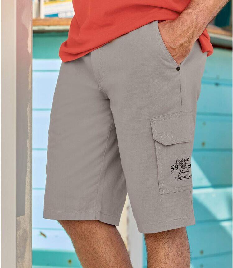 Bermuda Cargo en Toile Légère 2/3