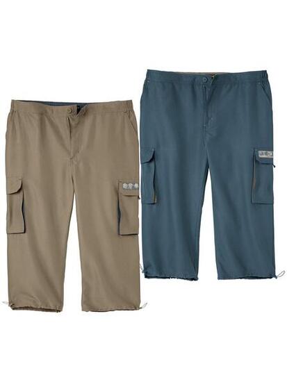 Lot de 2 Pantacourts Cargo Microfibre