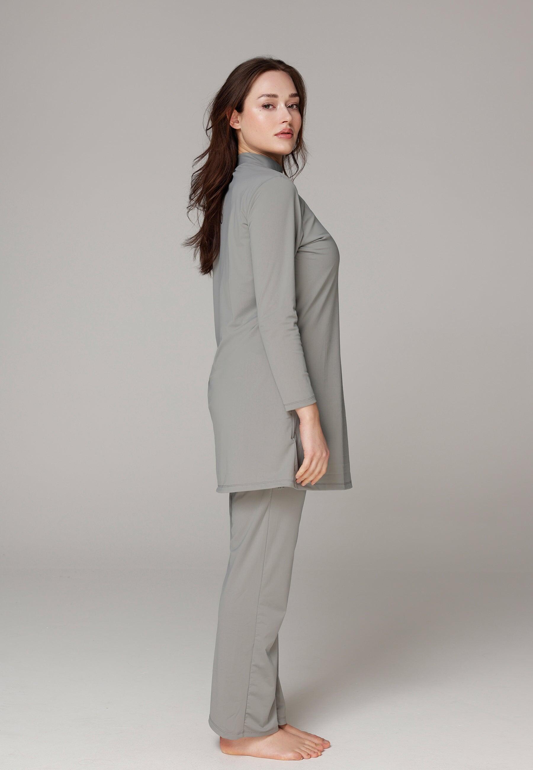 Dames Zwemkleding Ruimvallend Bedekt Zwempak met Broek 2/6