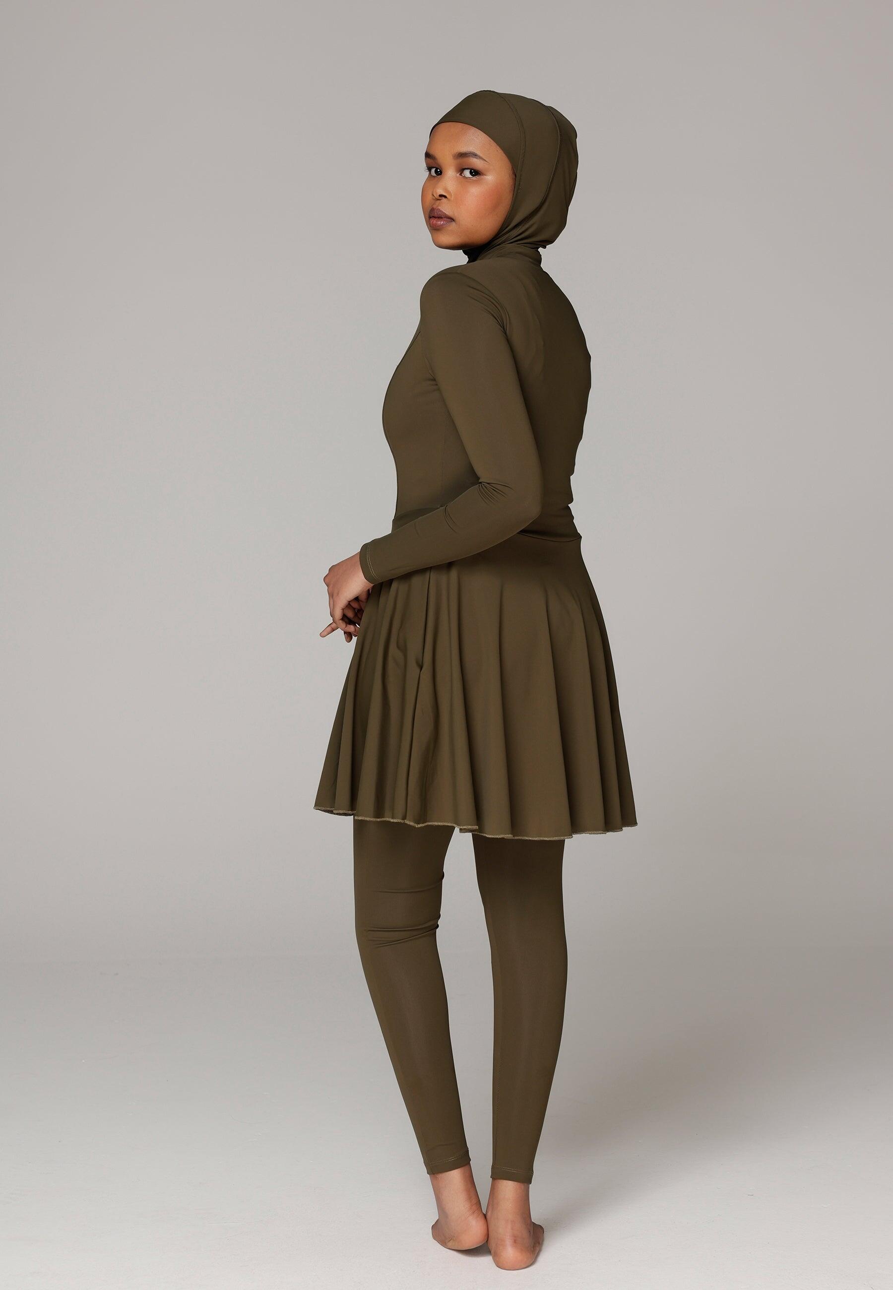 Dames Zwemkleding Zwempak met Legging 3/5