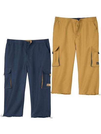 Lot de 2 Pantacourts Cargo Microfibre