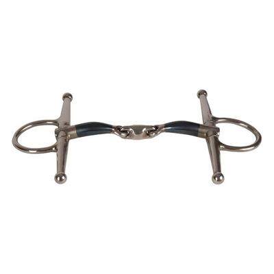 Dubbele breuknaald bit voor paard velari full cheek bit sweet iron 14mm 14,5cm