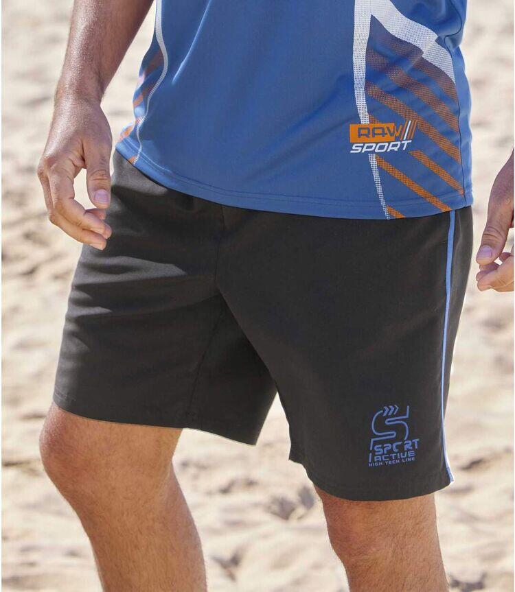 2er-Pack Shorts aus leichter Microfaser 3/4