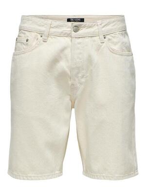 Edge korte broek heren short ecru