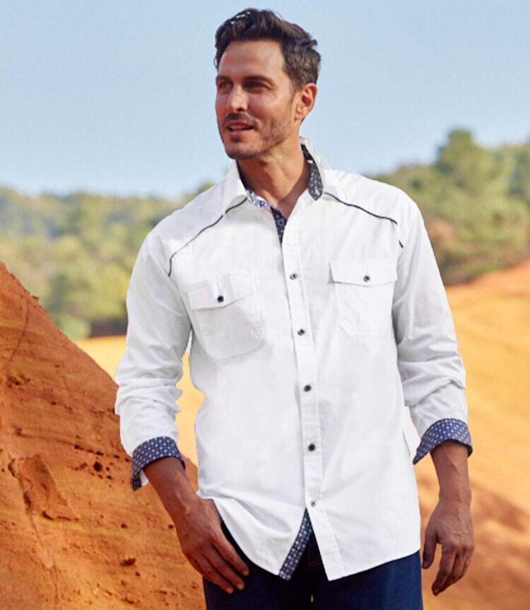 Chemise Blanche Style Country 3/7