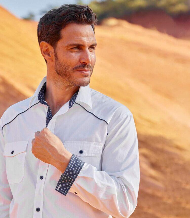 Chemise Blanche Style Country 2/7