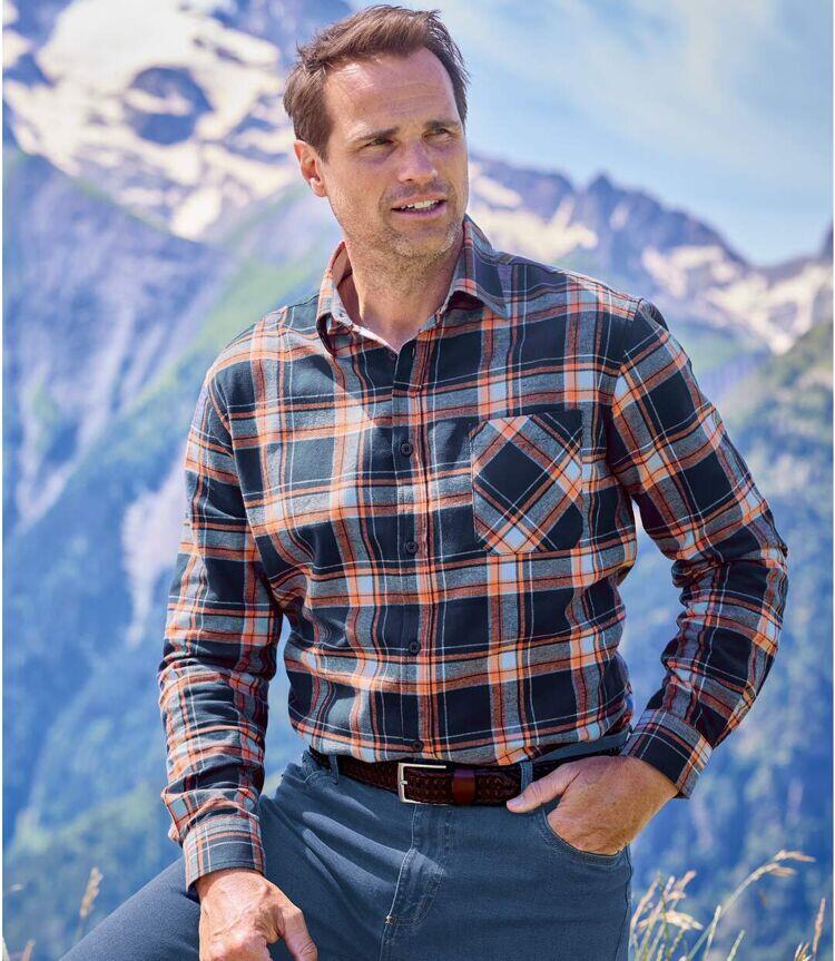 Kariertes Flanell-Hemd Atlas(R) 3/4