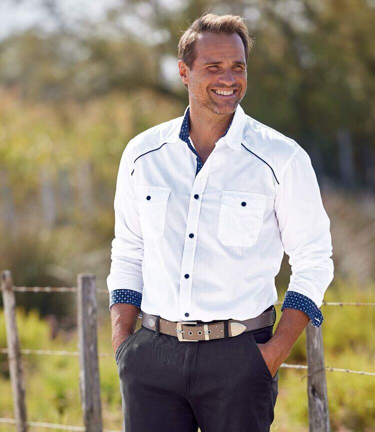 Chemise Blanche Style Country 5/7