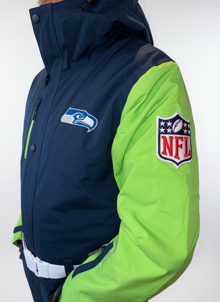 Herren Ski Skianzug Wasserdicht NFL Seattle Seahawks 3/7
