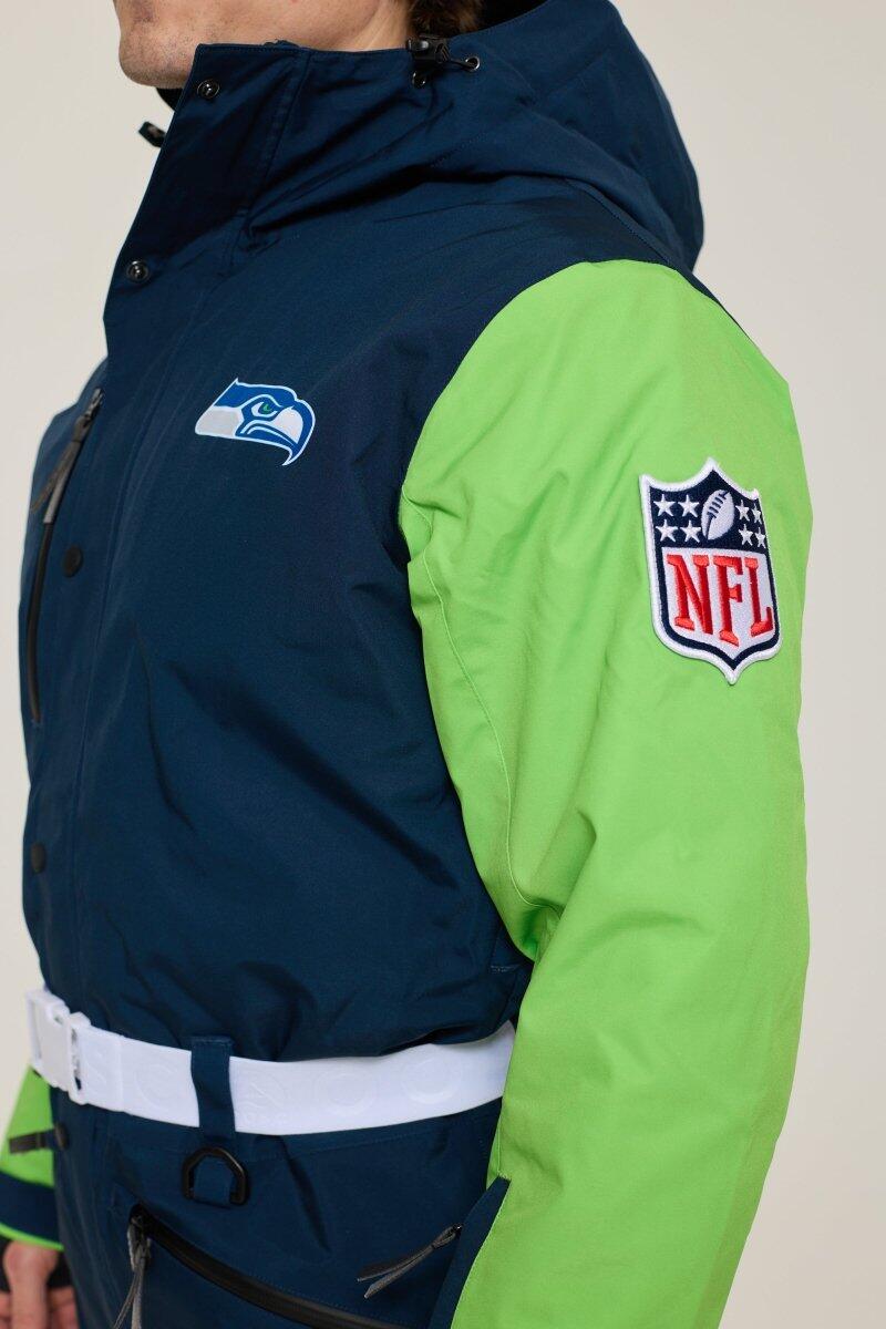 Herren Ski Skianzug Wasserdicht NFL Seattle Seahawks 6/7