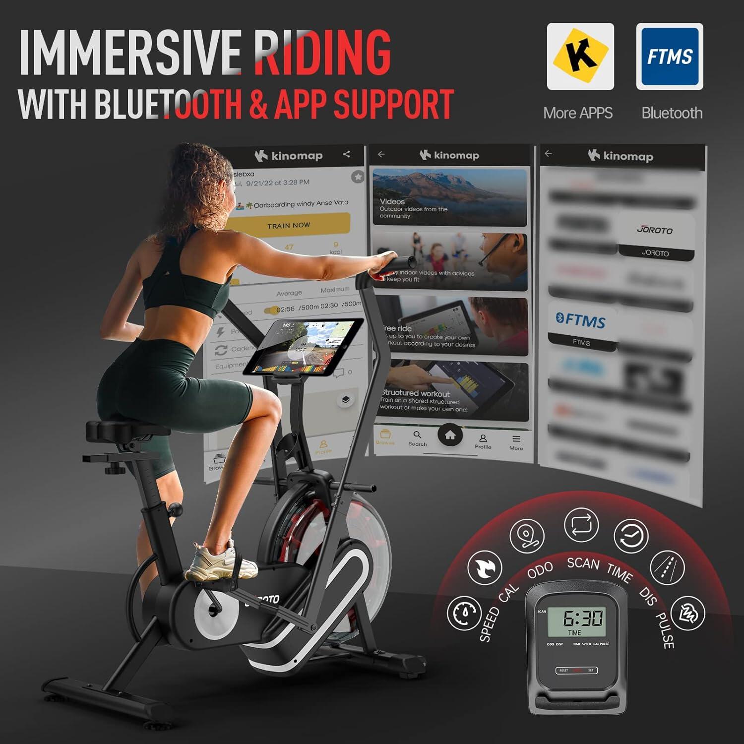 XR5 Wasser Heimtrainer Fahrrad mit Bluetooth-App, 150 KG Ergometer fitnessbike 3/7