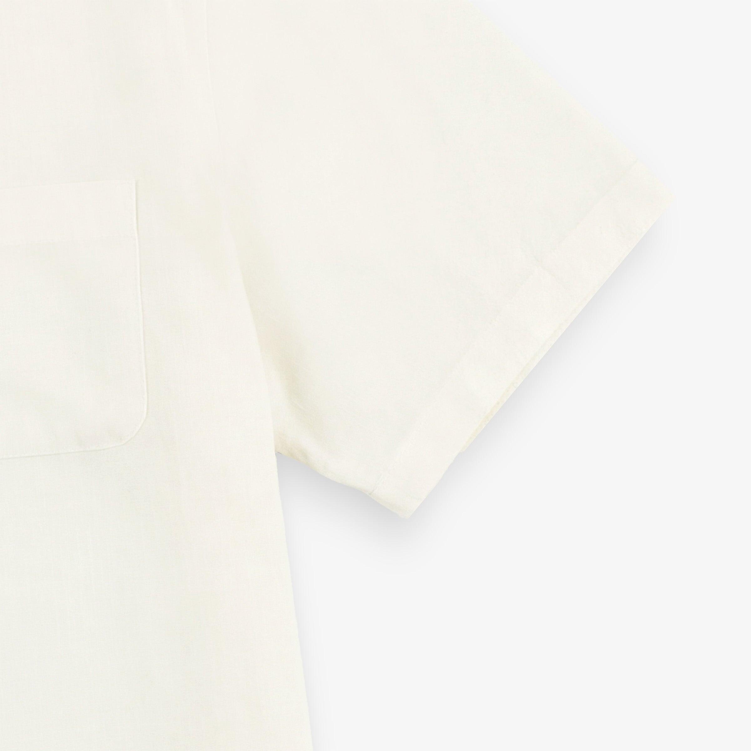 Camicia a maniche corte regular bianca con stampa 4/4