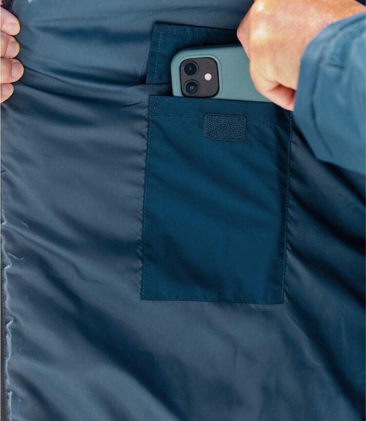 Zweifarbige wattierte Jacke mit Kapuze 4/7