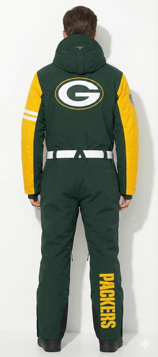 Herren Ski Skianzug Wasserdicht NFL Green Bay Packers 2/7