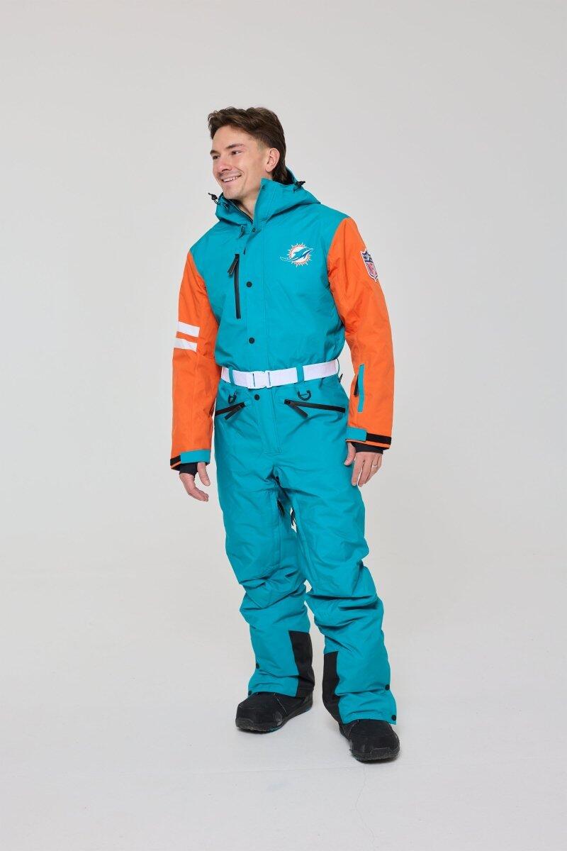 Herren Ski Skianzug Wasserdicht NFL Miami Dolphins 2/7