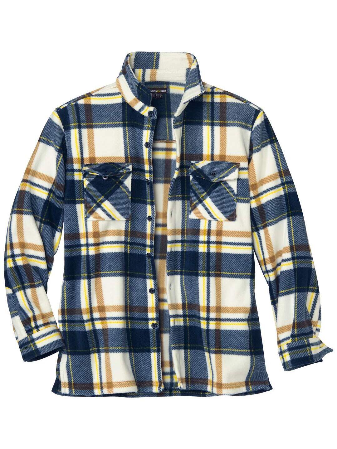 Karierte Hemdjacke Casual aus Fleece 1/5