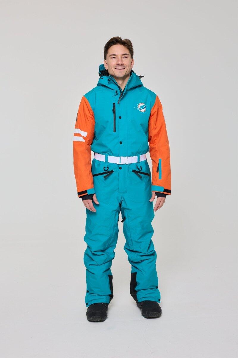 Herren Ski Skianzug Wasserdicht NFL Miami Dolphins 5/7