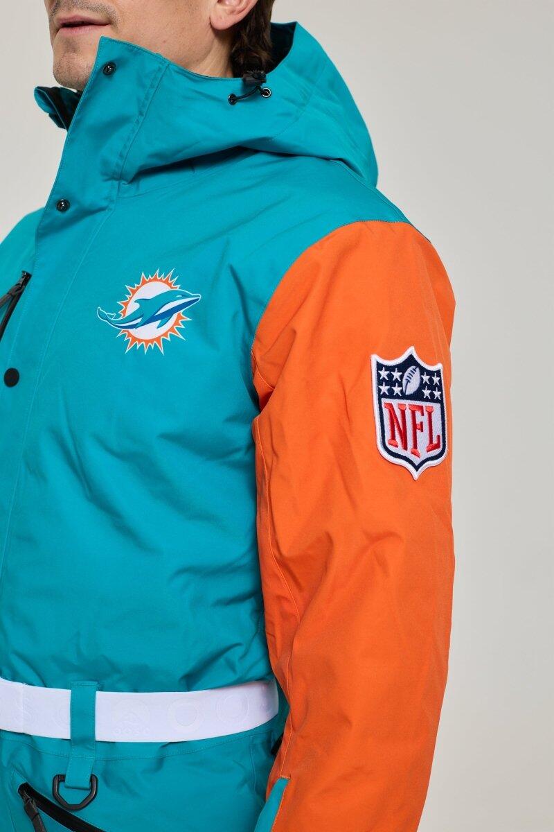 Herren Ski Skianzug Wasserdicht NFL Miami Dolphins 6/7