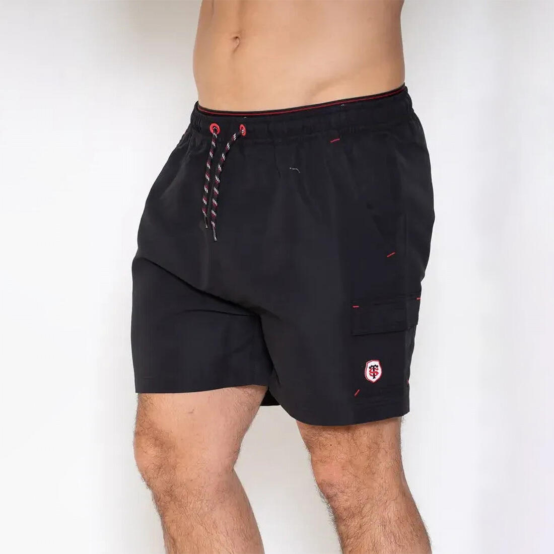 Short da bagno uomo Melease Stade Toulousain Rugby Nero 3/5