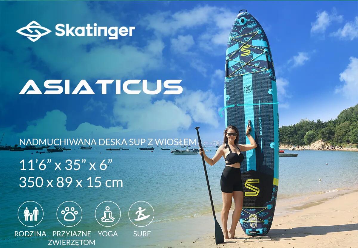 SUP SKATINGER Asiaticus 350x89x15 cm (11'6'') tavola da yoga 3/7