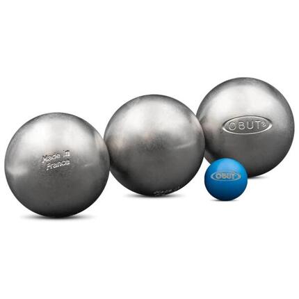 Jeu de trois boules de pétanques Inox Mixte Obut Lisse