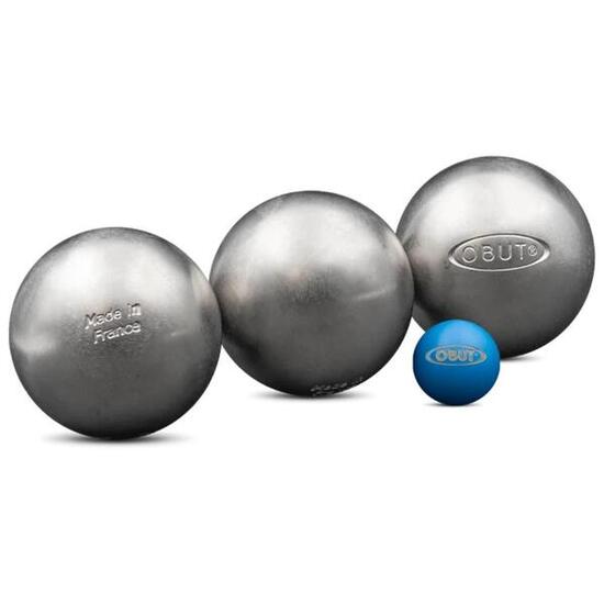 Jeu de trois boules de pétanques Inox Mixte Obut Lisse