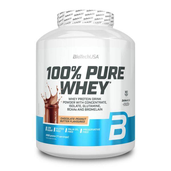 100% Pure Whey - 2Kg Chocolate with Peanut Butter Biotech USA