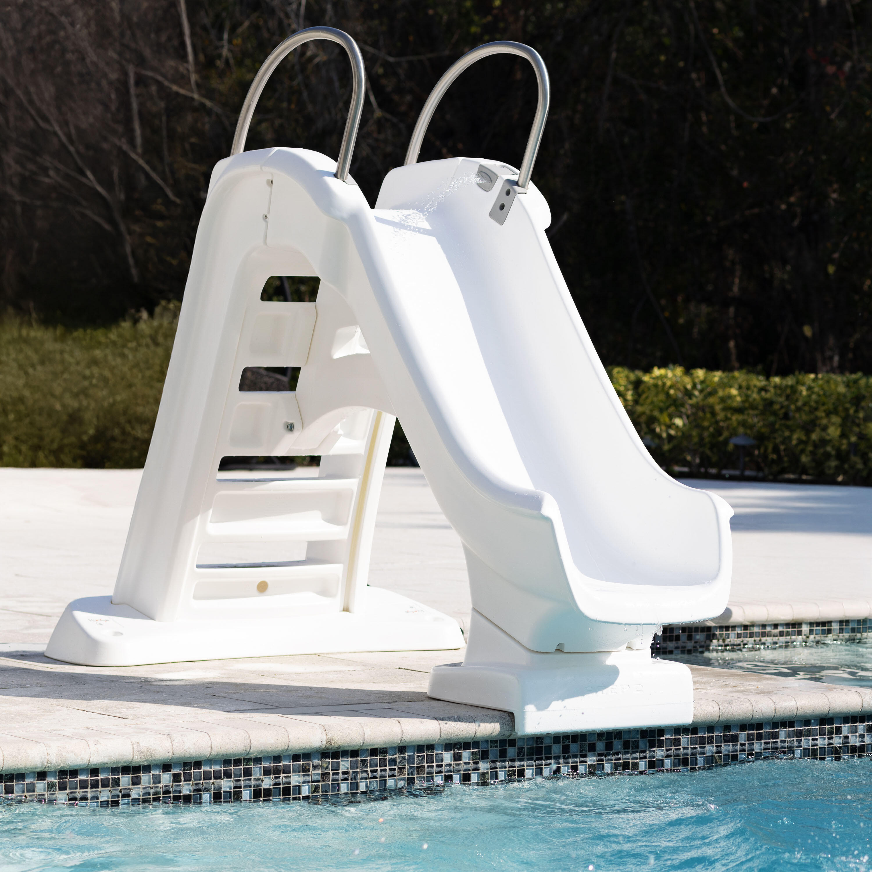 Grand Toboggan Aquatique Double 550x145 Ou 610x140 Cm – Avec 2 Bodyboards – Idéal été Jardin