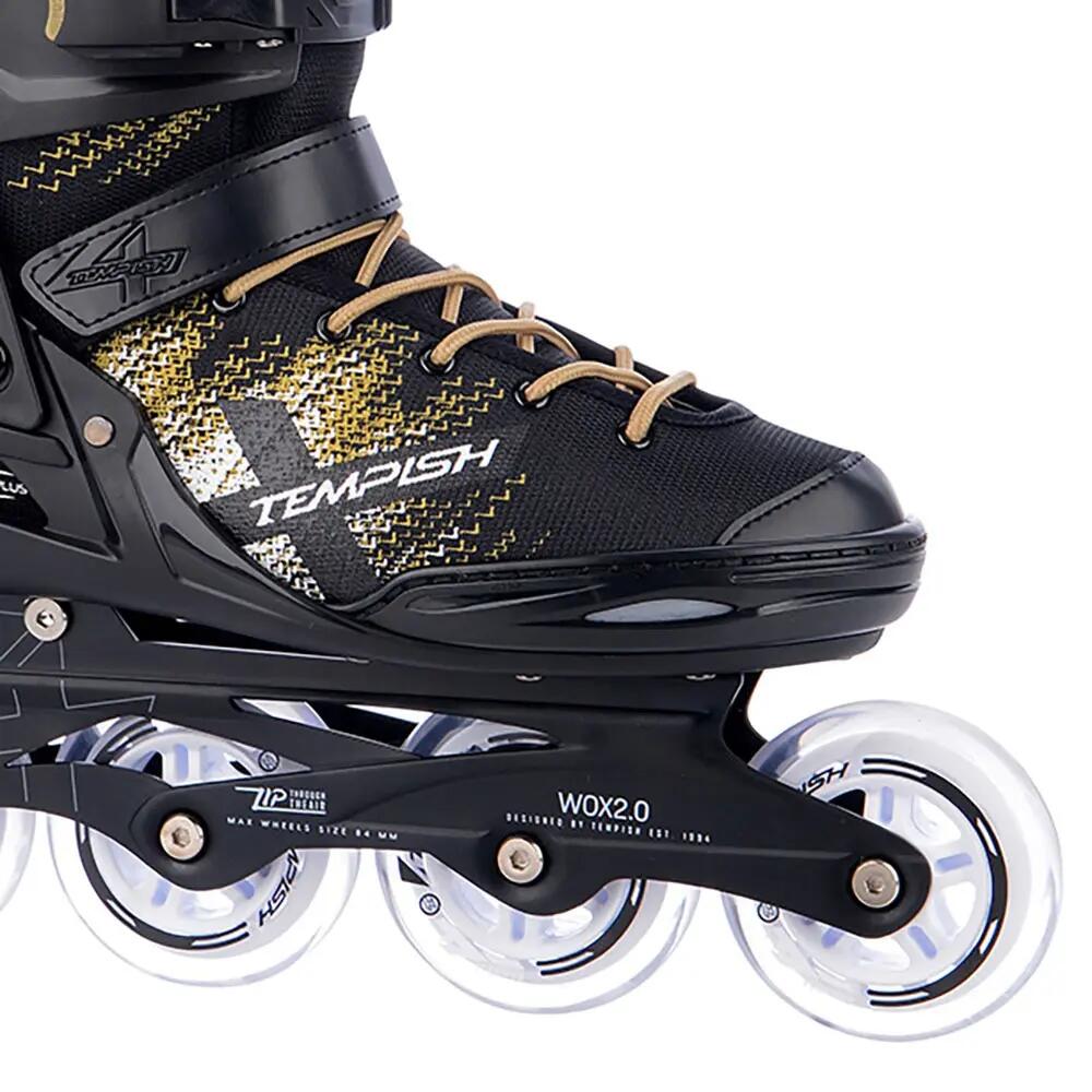 Wox 2.0 84 - Patines en línea ujer - Negro - Oro 2/7