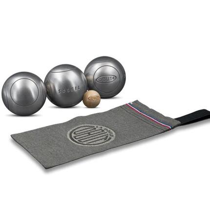 Obut Pétanque-Set Wettkampf Glattstahl – Spielfertig