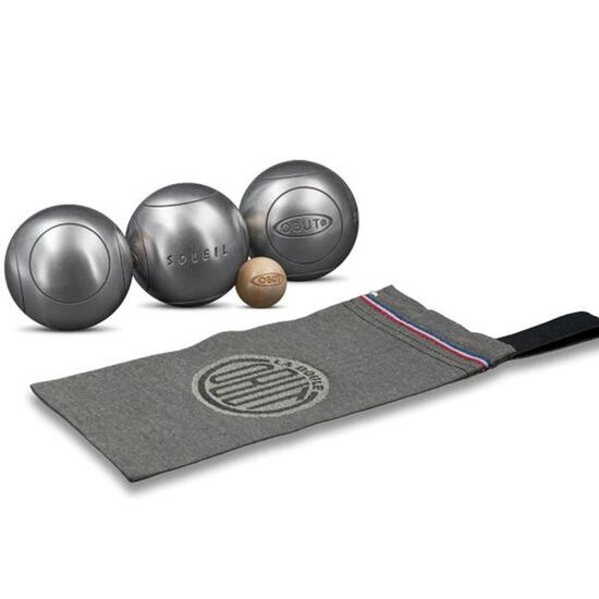 Obut Pétanque-Set Wettkampf Glattstahl – Spielfertig
